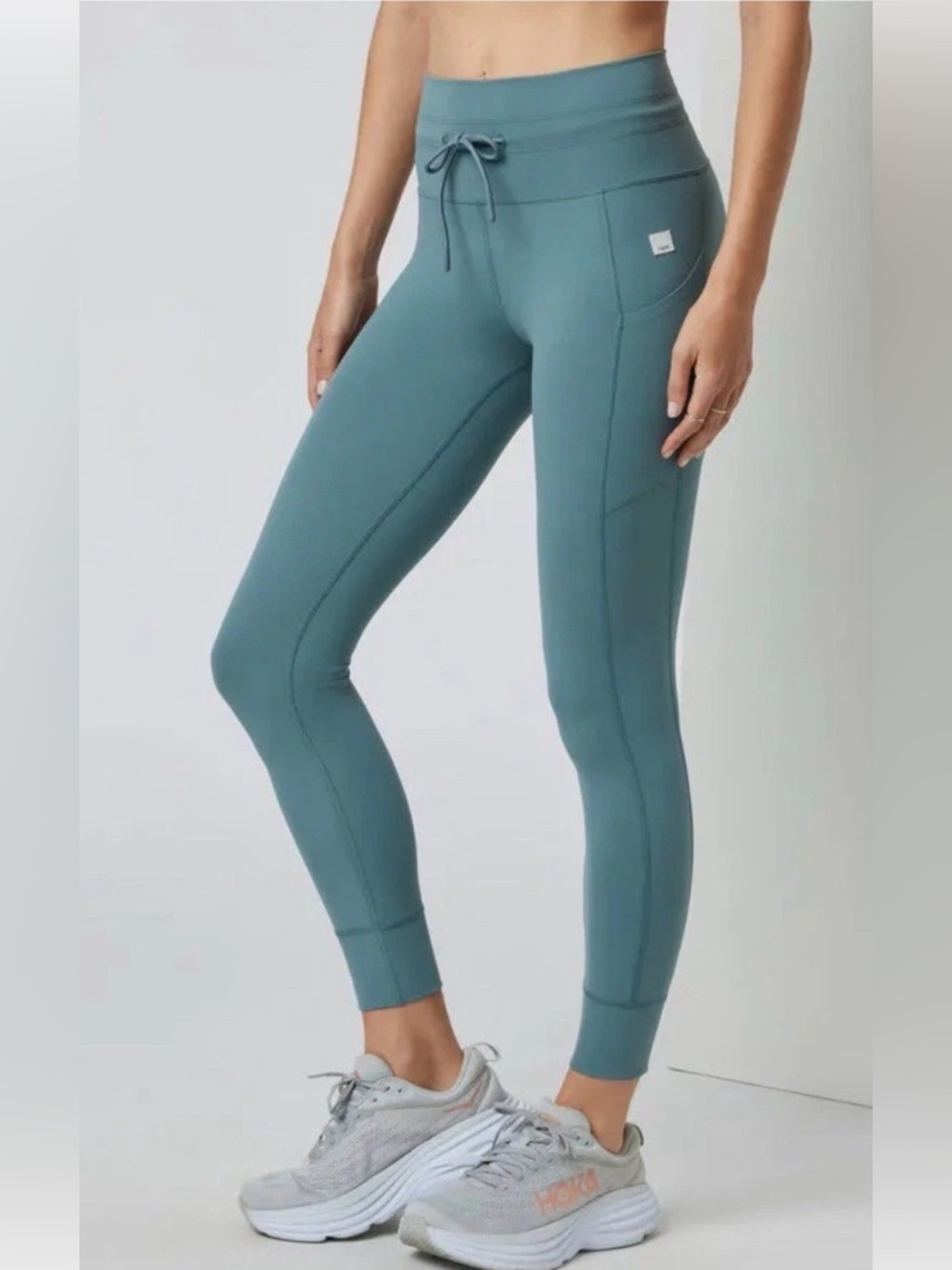 Vuori Women's Teal Daily Pocket Leggings‎ Athletic Activewear Yoga Size XS EUC